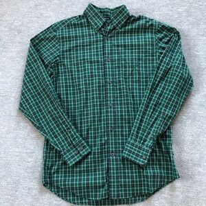 Nautica Green/Navy Plaid Buttondown Shirt
